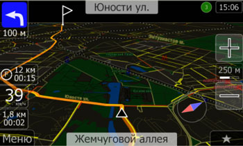 Пробки в Москве в GPS навигаторе АВТОСПУТНИК 5